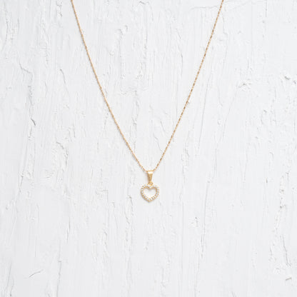 Dainty Heart Charm Necklace