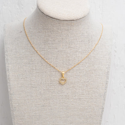 Dainty Heart Charm Necklace