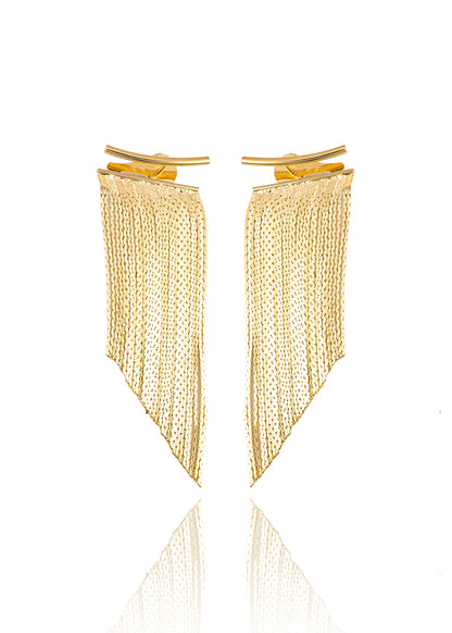 Fancy Tassel Push Back Earrings