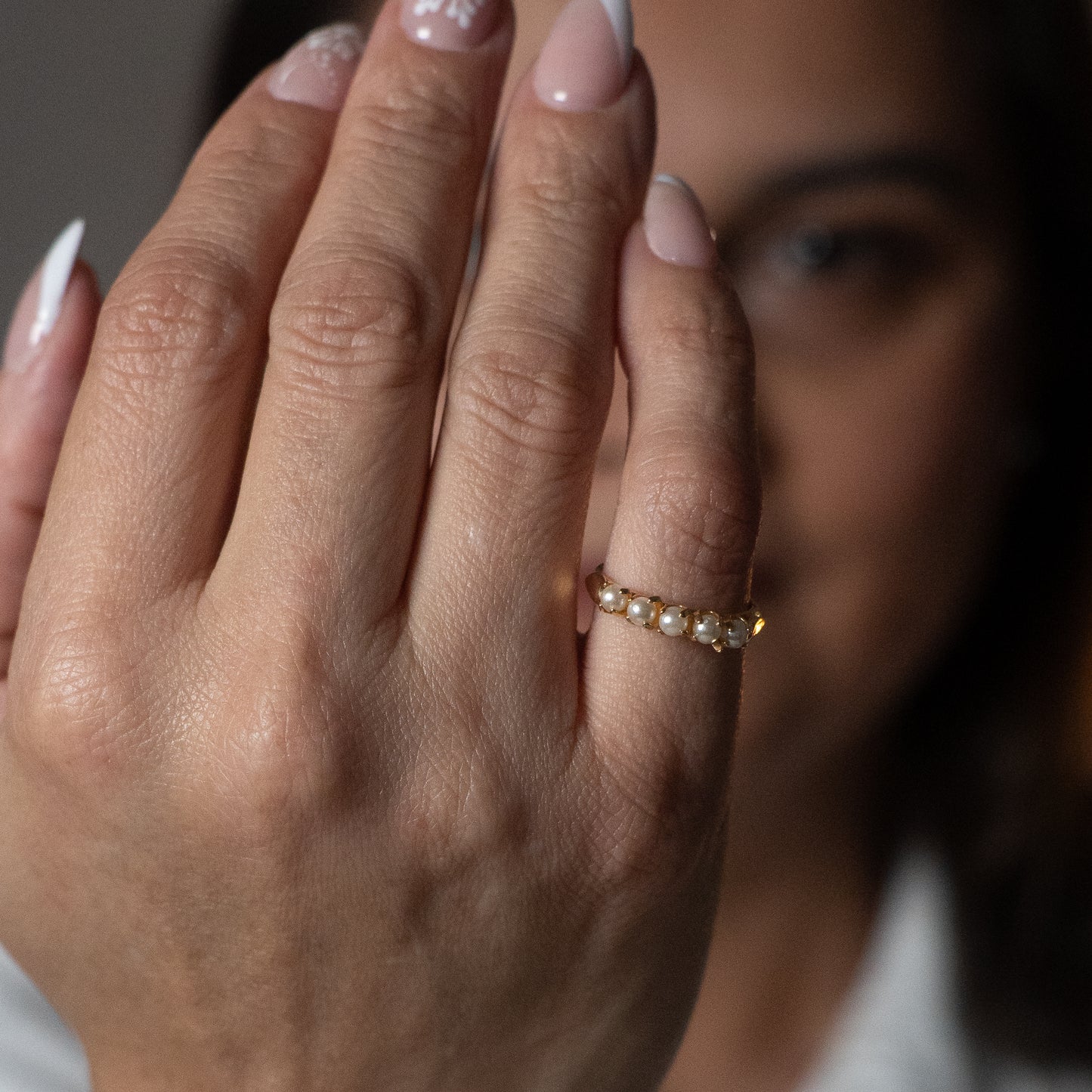 Gold and Pearl Classic Ring