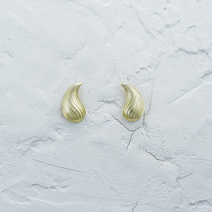 Textured Trendy Teardrop Earrings