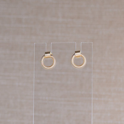 Circle Small Gold Earrings