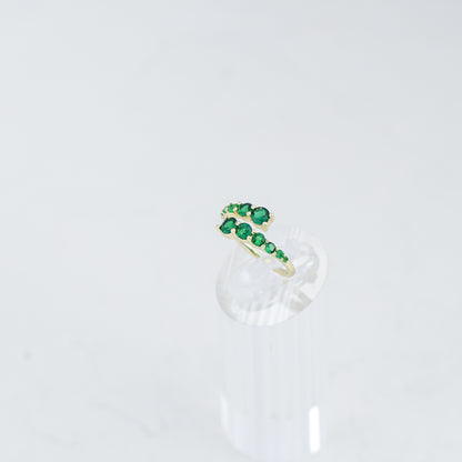 Emerald Green Stone Zirconia Ring