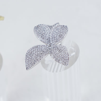 Petal Pave Ring