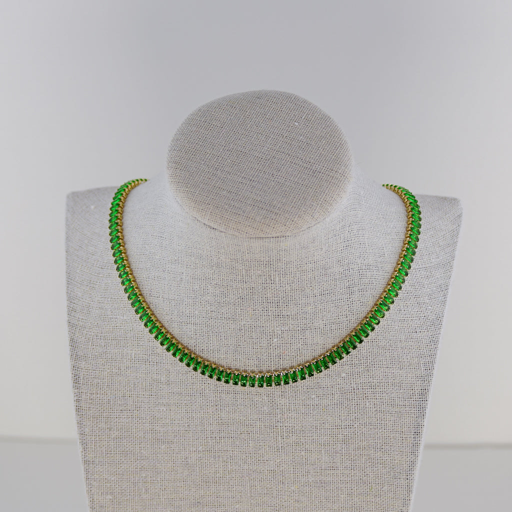 Emerald Green Zirconia Necklace