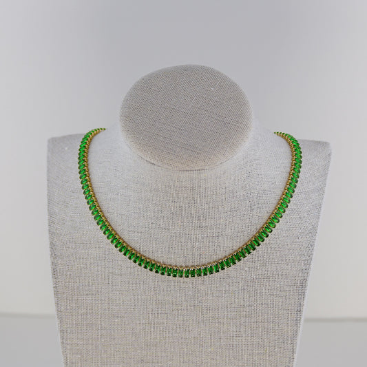 Emerald Green Zirconia Necklace