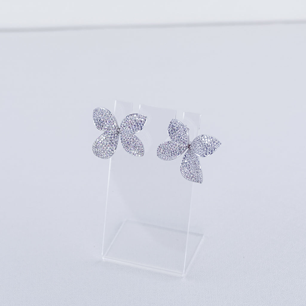 Petal Pave Medi Earrings