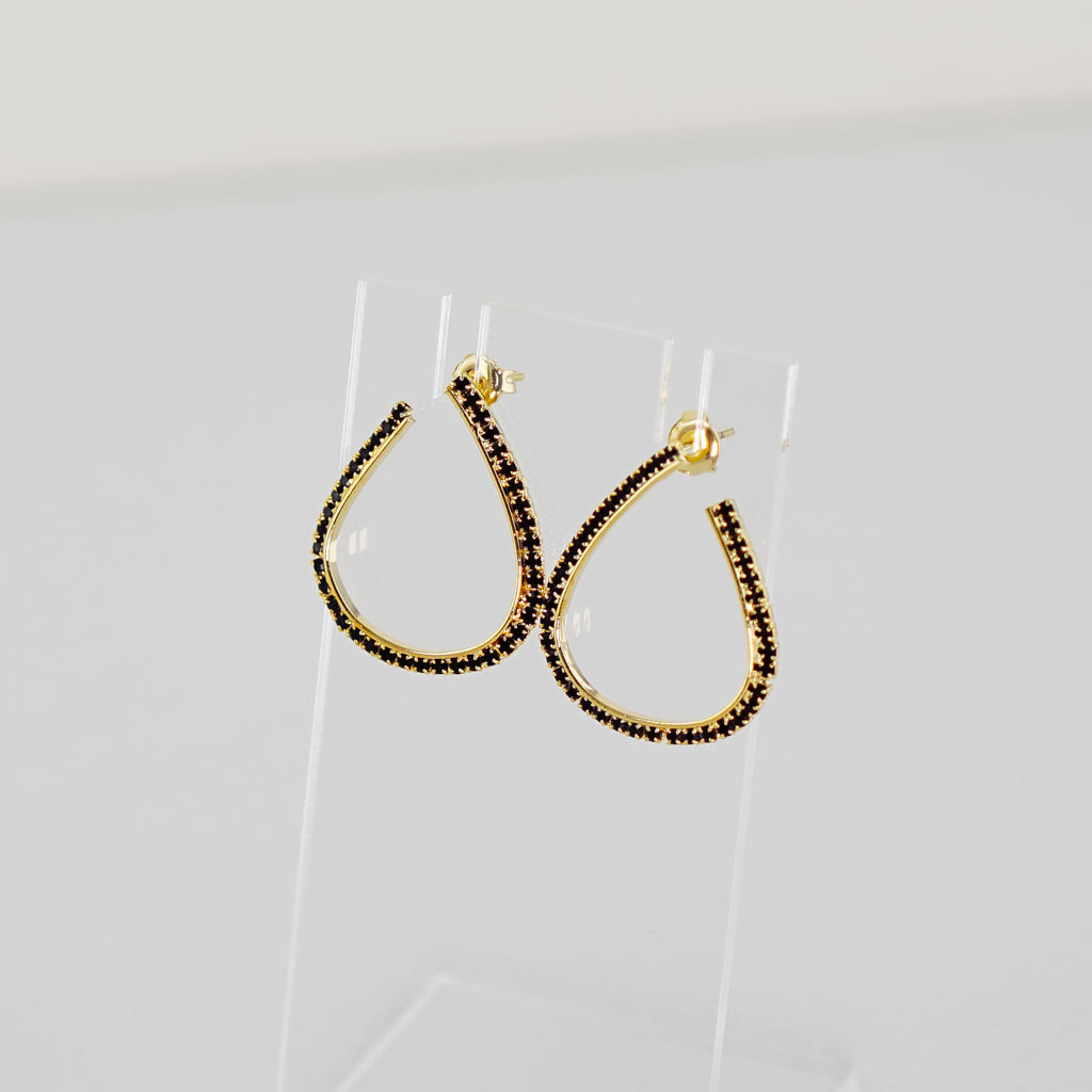 Open Oval Push Back Earrings