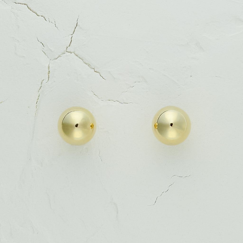 Simple Bead Ball Earrings