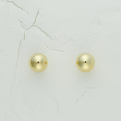 Simple Bead Ball Earrings