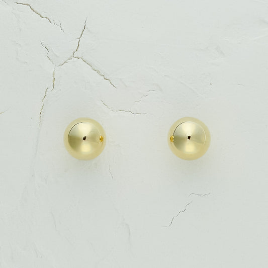 Simple Bead Ball Earrings