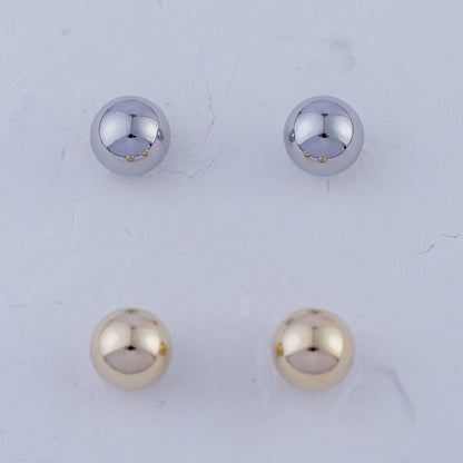 Simple Bead Ball Earrings