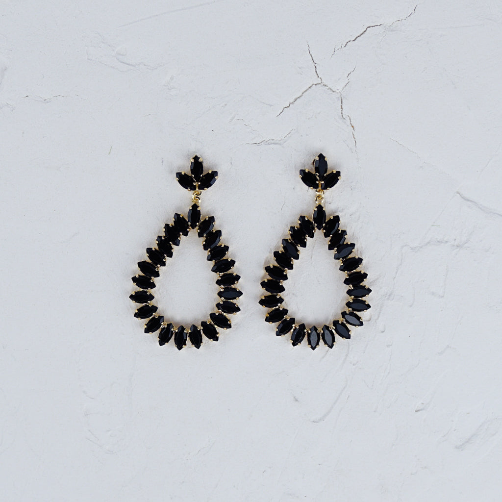 Fancy Dangle Teardrop Earrings