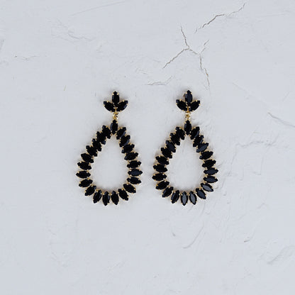 Fancy Dangle Teardrop Earrings