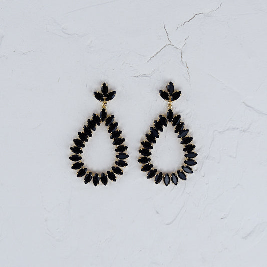 Fancy Dangle Teardrop Earrings