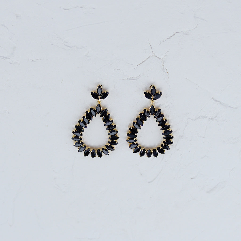 Fancy Dangle Teardrop Earrings