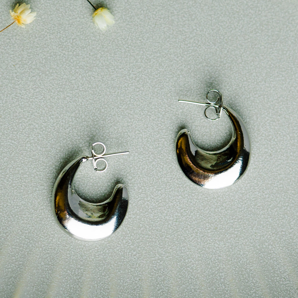 Modern Moon Earrings