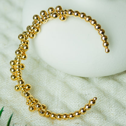 Gold Balls Bangle Bracelet -4MM