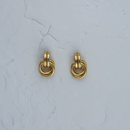 Two Tier Knot Earrings