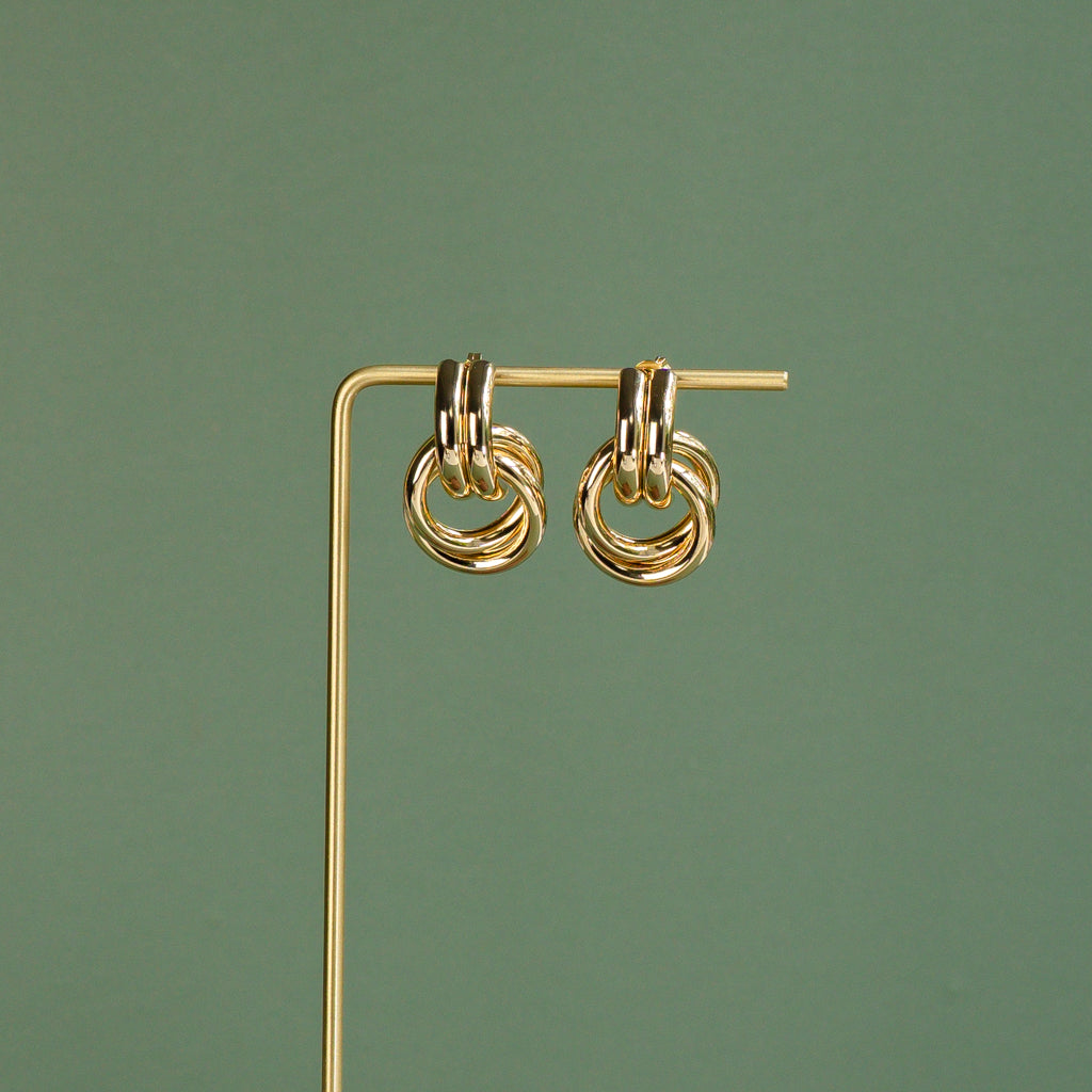 Two Tier Knot Earrings