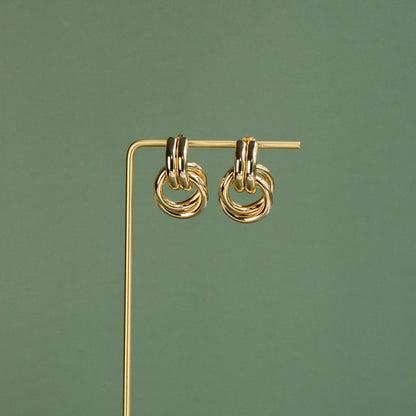 Two Tier Knot Earrings