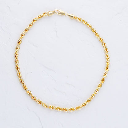 Rope link chain necklace- 6mm