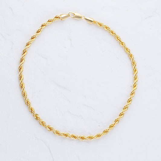 Rope link chain necklace- 6mm