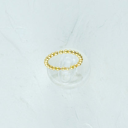 Gold ring with 2.5mm balls