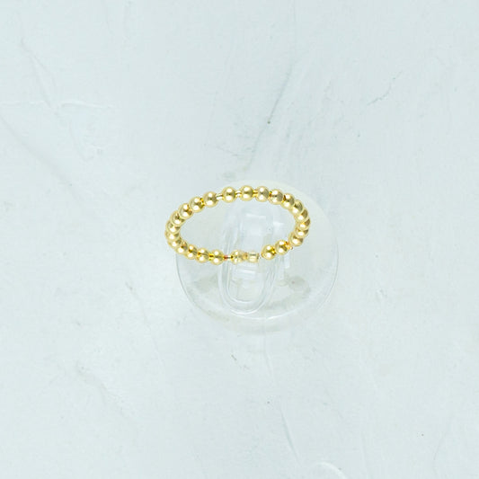 Gold ring with 2.5mm balls