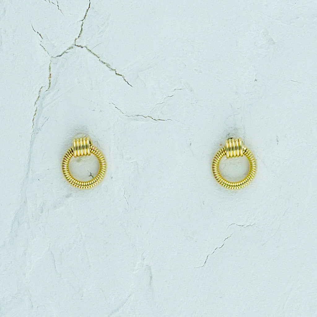 Circle Small Gold Earrings