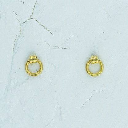 Circle Small Gold Earrings