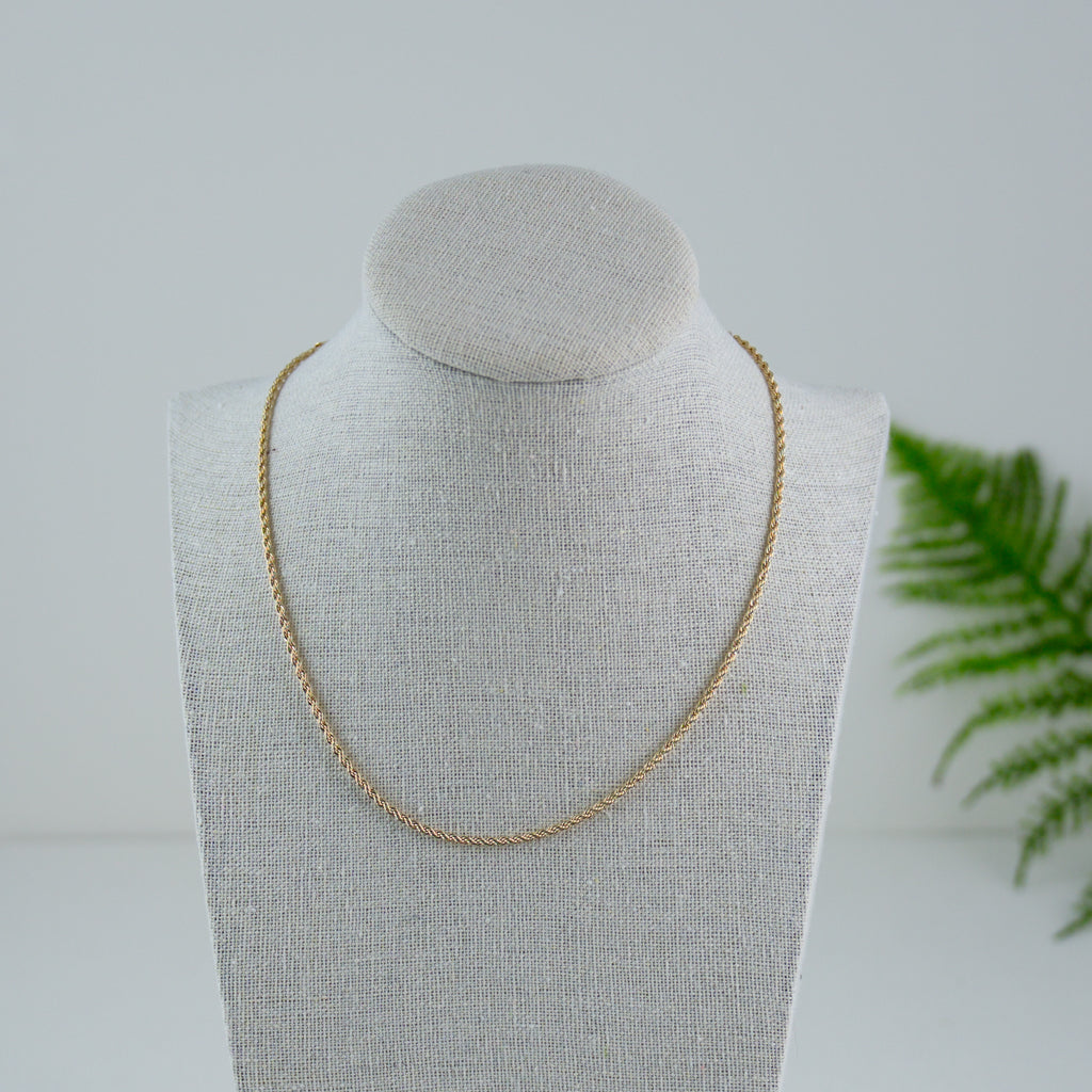 Rope link chain necklace - 2mm