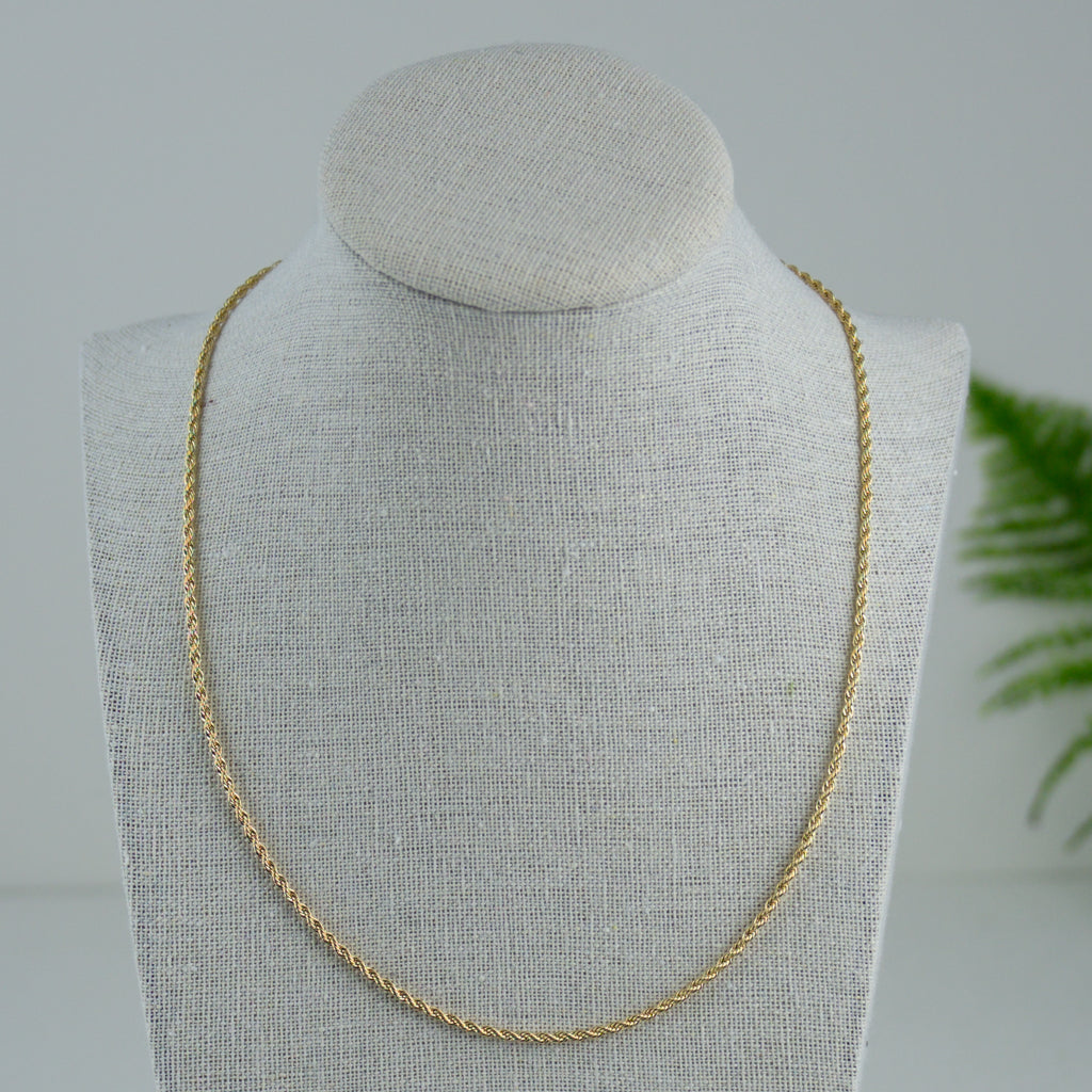 Rope link chain necklace - 2mm