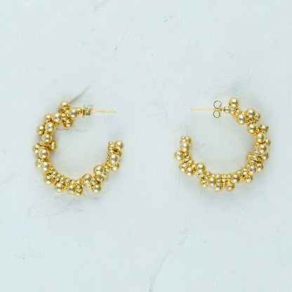 Beaded Push Back Wired Earrings