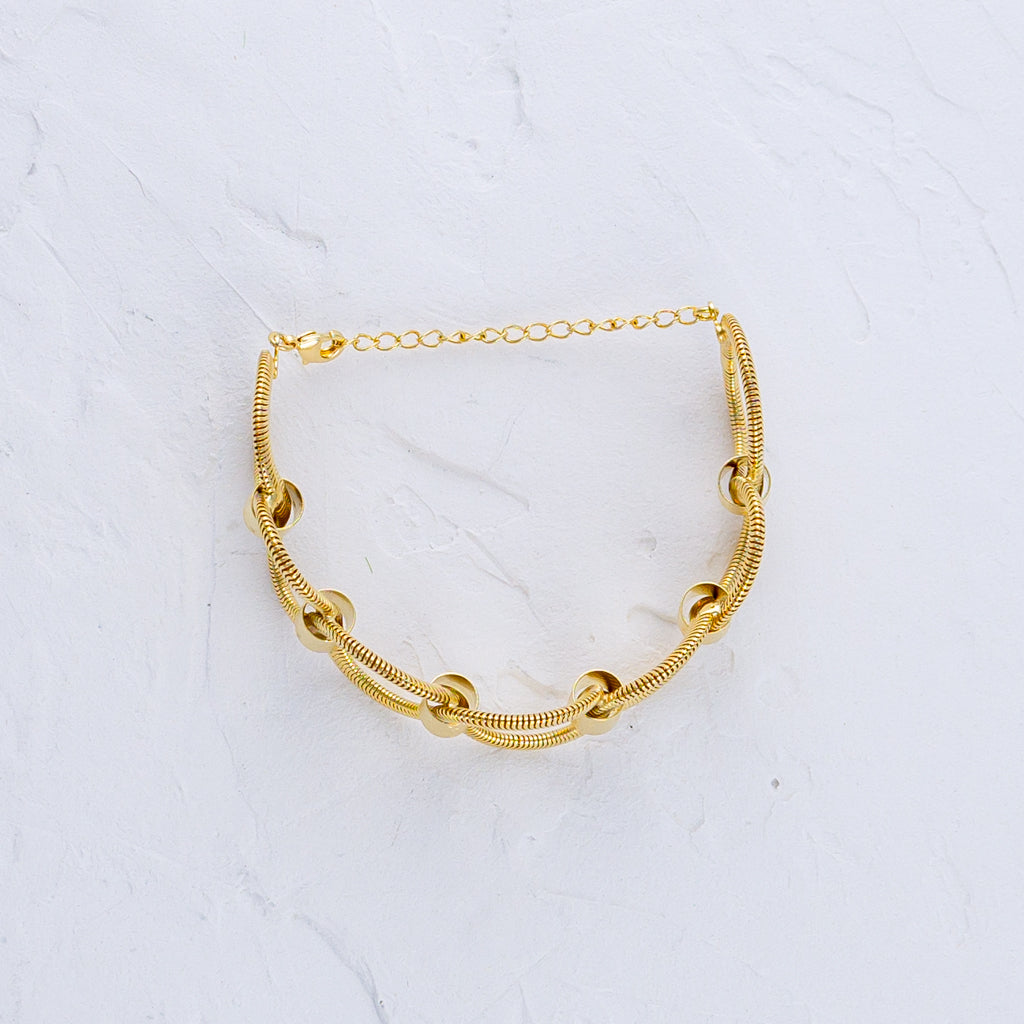 Snake Chain Circle Bracelet