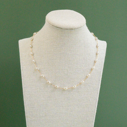 Oval Pearl Necklace