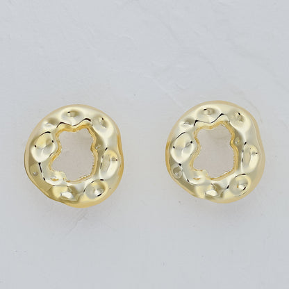 Hammered Circle Earrings