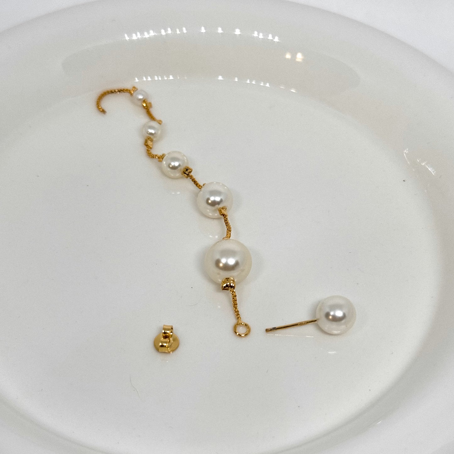 Long Pearl Drop Earrings