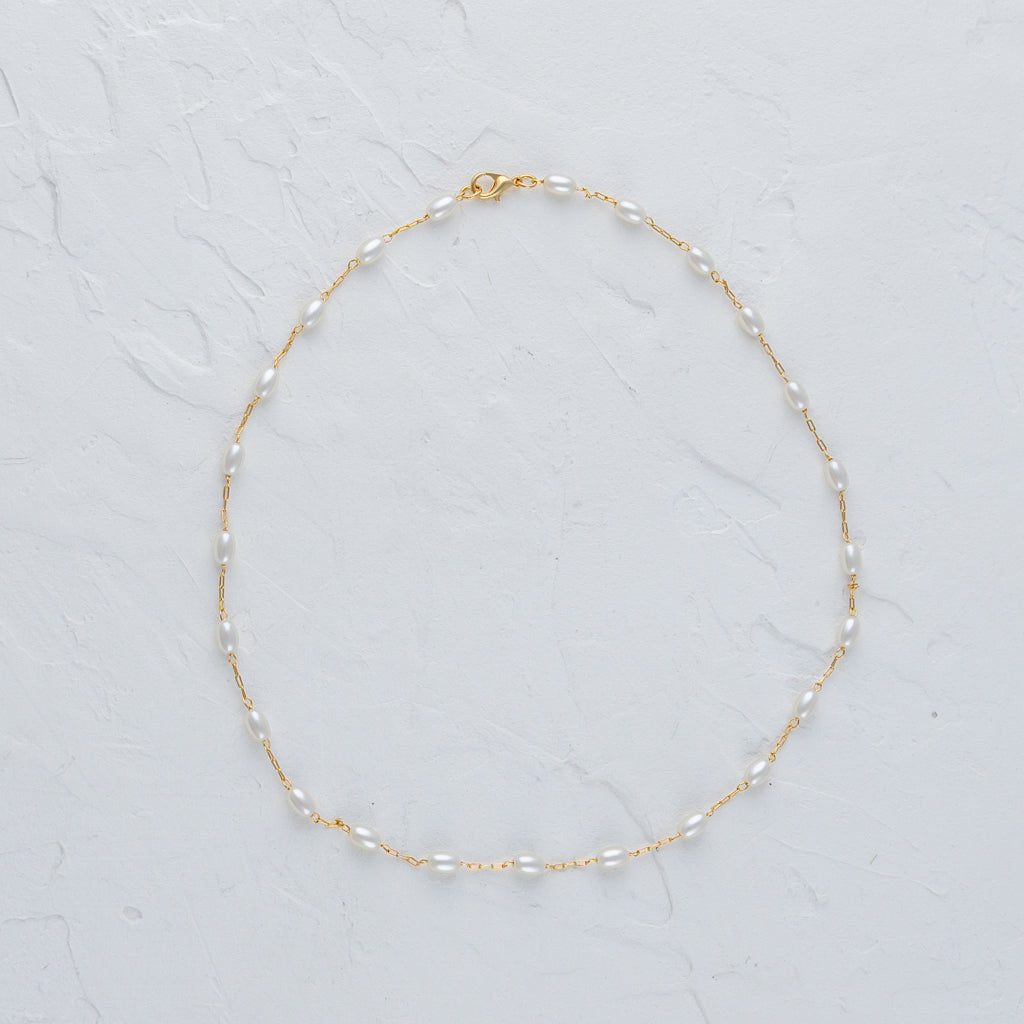 Oval Pearl Necklace