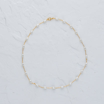 Oval Pearl Necklace