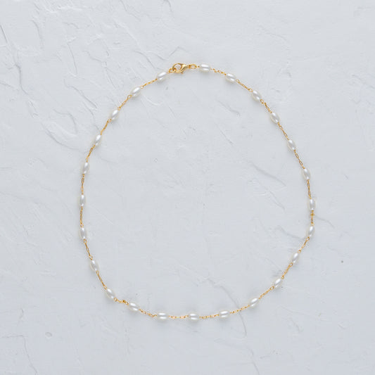 Oval Pearl Necklace