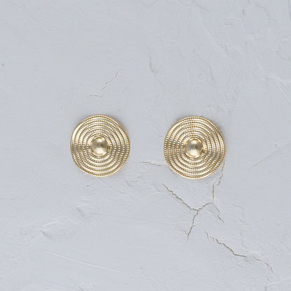 Circle Bead Textured Earrings