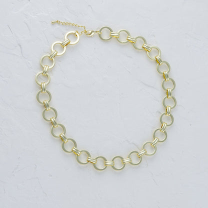 Designer Circle Link Necklace