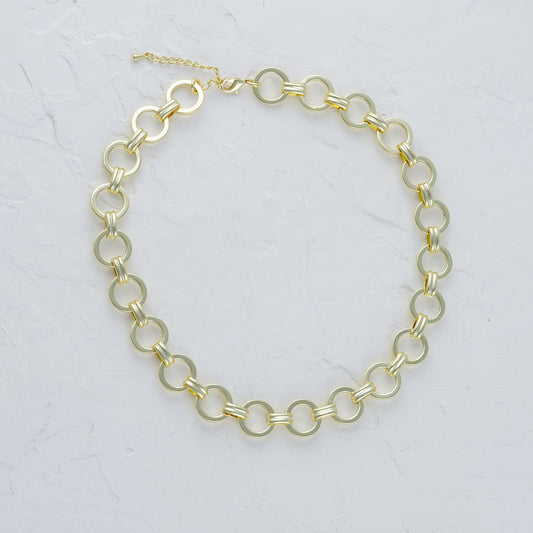 Designer Circle Link Necklace