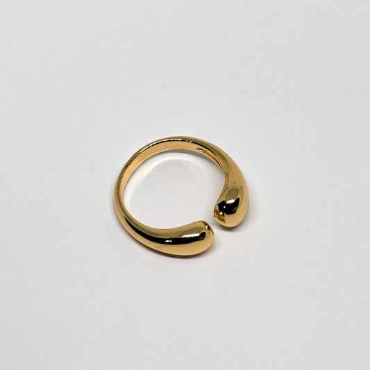 Gold Adjustable Prong Ring