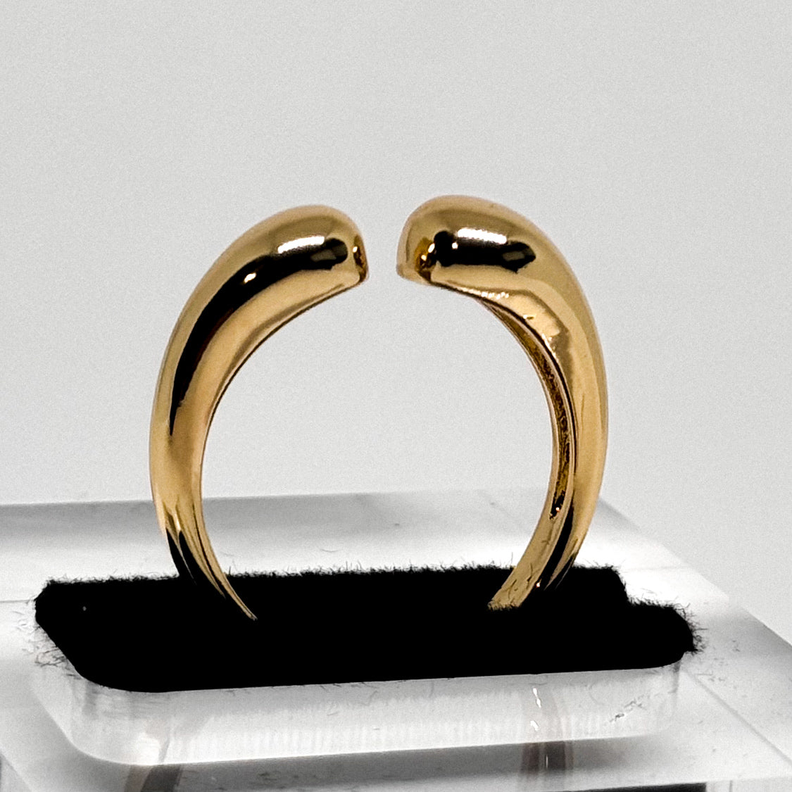 Gold Adjustable Prong Ring